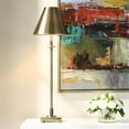thumbnail image 4 of Bowery Hill 32"H x 10"W x 10"D Metal Table Lamp in Antique Brass, 4 of 7