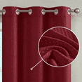 thumbnail image 2 of TOPICK Waffle Weave Textured Curtains 84 inch Farmhouse Light Filtering Drapes for Living Room Bedroom Grommet Window Curtain 2 Panels, 2 of 6