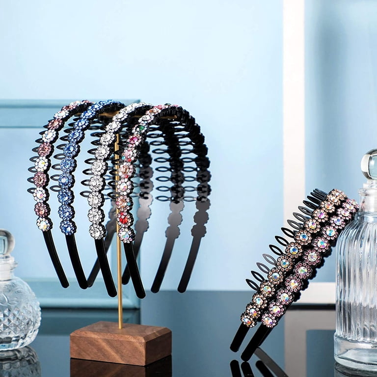 GIXUSIL 6 Pieces Elastic Rhinestone Beaded Headband, Non  display picture 2