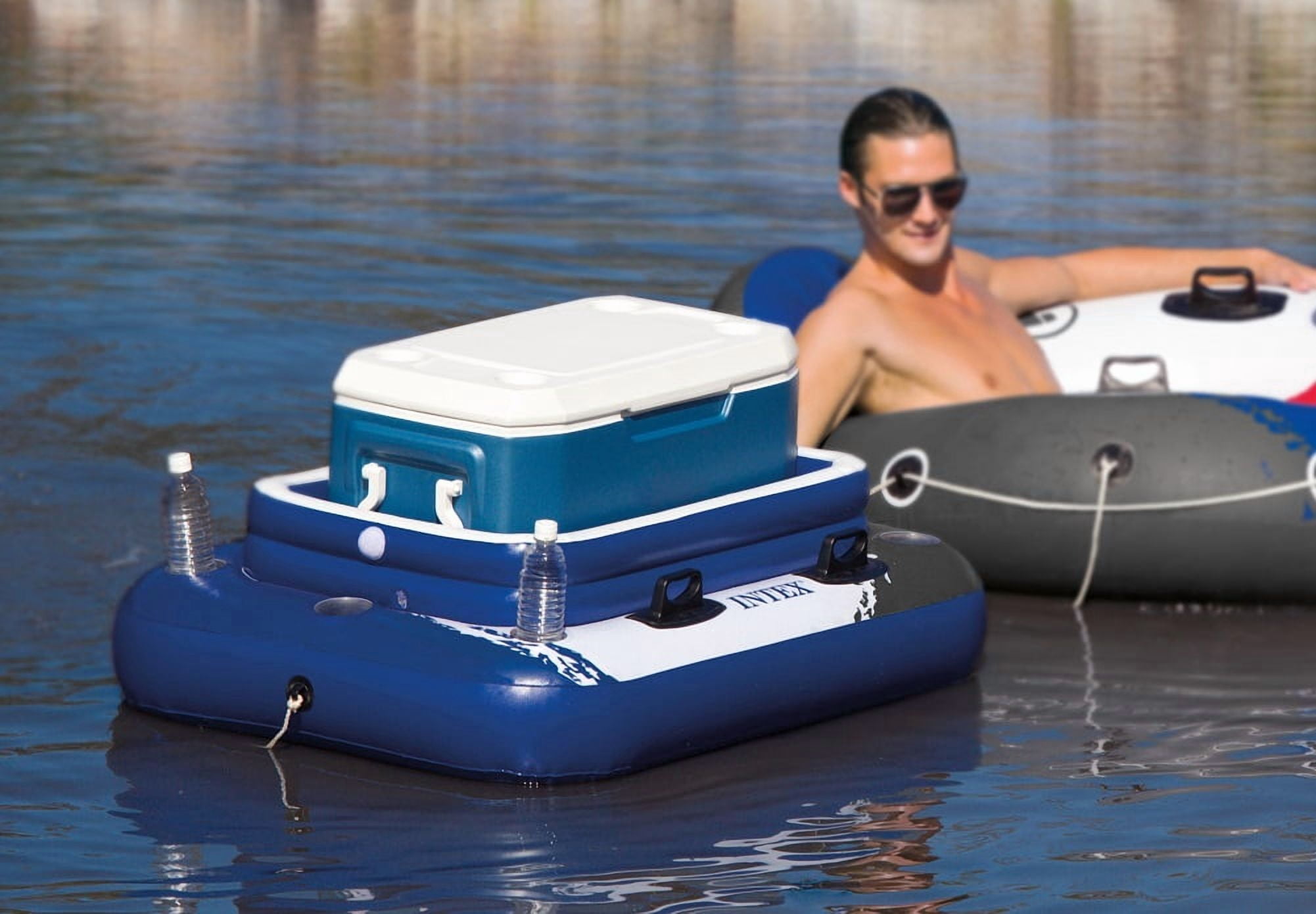 Intex Mega Chill 2 Inflatable Floating Cooler 48-inch X 38-inch