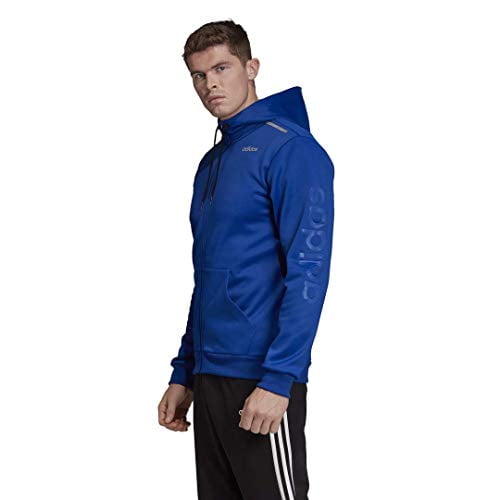 adidas Gear Up Climawarm Royal Blue Performance Full Zip Hoodie Men s 2XL Walmart
