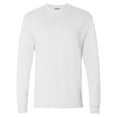 thumbnail image 5 of Hanes Essential-T Men's Long Sleeve T-Shirt | Soft Crew Neck 100 Cotton Tee, White, Size XL, 5 oz, 5 of 5
