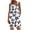 Navy, variant on Cmfcve Rompers for Women Printed Striped Summer Casual Sleeveless Scoop Neck Short Jumpsuits Loose Fit Button Overalls with Pockets