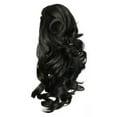 thumbnail image 5 of Onedor 12" Synthetic Fiber Textured Curly Ponytail Clip In/On Hair Extension Hairpiece (2# - Darkest Brown), 5 of 6