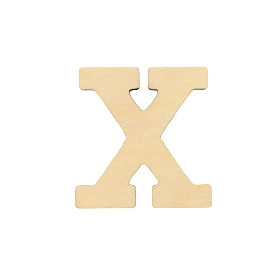 Essentials By Leisure Arts Arts Wood Letter 1.75" Birch X