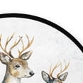 thumbnail image 4 of 36.2 Inch Round Floor Mat Beautiful Watercolor Deer Carpet Decor Rug for Living Room Bedroom, 4 of 6