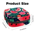 thumbnail image 3 of Watermelon Sanitary Napkin Storage Bag, Menstrual Pad Bag Portable Nylon Oxford Cloth Menstrual Cup Pouch with Zipper for Teen Girls Women Ladies, 3 of 7
