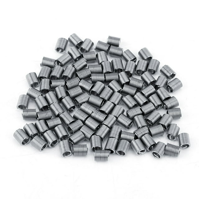 100pcs M4 Inserts Filetés Hélicoïdaux en Acier Inoxydable SS304 (M4 * 0,7 * 2,5 D)