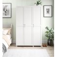 thumbnail image 2 of Systembuild Evolution Lory Framed 3 Door Wardrobe, White, 2 of 8