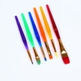 thumbnail image 5 of Sparsain Pack Kids Paint Brushes Assorted Sizes Colorful Artist Brush Set for Beginner Painting Practice, 5 of 5