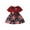 Red, variant on EnJoCho Kids Toddler Baby Girls Spring Summer Floral Ruffle Dress Clothing Blue Cute Trendy Outfits Clothing Set Casual Party Dress