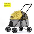 thumbnail image 3 of BL09 Pet Stroller with Water Cup Holder Lightweight Folding Cat Aluminium Alloy Cat Dog Trolley Four-wheeled Outdoor Travel ShopWise Round, 3 of 6