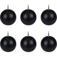 thumbnail image 2 of Zest Candle 6-Piece Ball Candles, 3-Inch, Black, 2 of 6