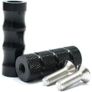 CNC Motorcycle Knurled Shifter Peg Anti-Skid Gear Shift Brake Lever Foot Pegs Pedal 6mm Hole Front Footrests Footpeg