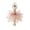 B, variant on Christmas Tree Topper, 2D Acrylic Painted Ballet Elf with Spiral Base Xmas Ornament for Holiday Living Room Desktop
