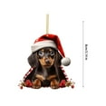thumbnail image 7 of KCEHTA Dachshund Christmas Ornaments 2024, Dachshund Christmas Decor, Dog Ornaments for Christmas Tree, Personalized Cute 2D Acrylic Dachshund Dog Christmas Tree Hanging Ornaments, 7 of 7