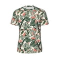 thumbnail image 5 of Wukai Palm Trees and Tropical Print Men's Short-Sleeved Mesh T-Shirt,Quick-Dry Short Sleeve Workout T-Shirt-Small, 5 of 8