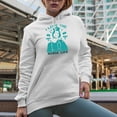 thumbnail image 2 of I Love the Nurse Life, Nurses Week, White Hooded Sweatshirt or Hoodie, Small, 2 of 5