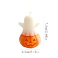 thumbnail image 2 of AHGQT Cute Halloween Ghost Pumpkin Scented Candles, Smokeless Soy Wax Decorative Aromatherapy Candle, Holiday Ornament for Home Party Decor, 2 of 6
