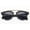 Black/Smoke, variant on Newbee Fashion -Designer Inspired Kids Girls High Fashion Sunglasses Unique Design Metal Bridge Plastic Frame Fashion Girls Sunglasses with Flash Mirrorrd Lens UV Protection Lead Free High Quality