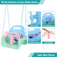 thumbnail image 2 of RedSwing 3-in-1 Baby Swing Seat, Toddler Swings, Anti-Flip Snug & Secure Detachable Infants to Teens Kids Swing Seat for Outside Playground, Blue Green Pink, 2 of 9