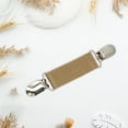 thumbnail image 5 of Women Lady Webbing Collar Dress Sweater Clip Clothing Jewelry khaki, 5 of 6