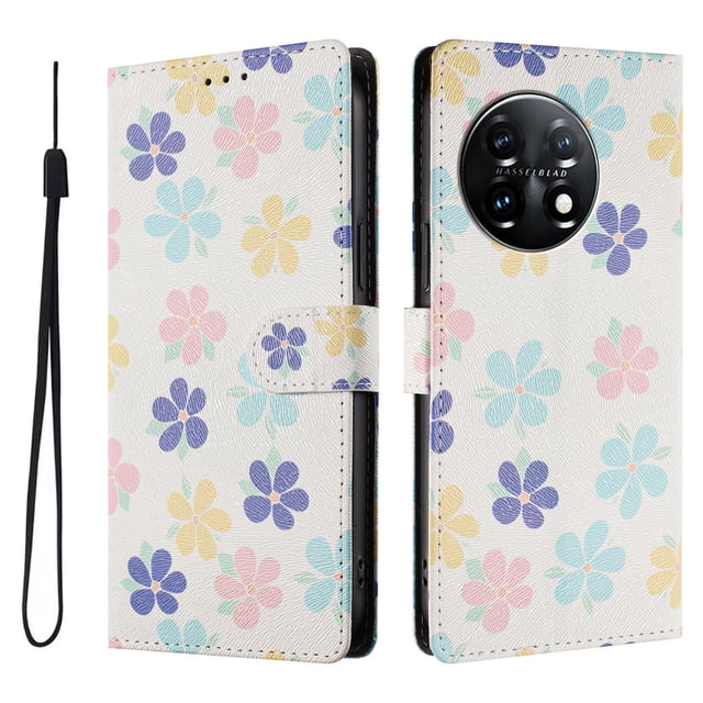 FOXDOCK Funda Tipo Cartera para OnePlus 11 con Soporte y Correa – Diseño de Patrones Lindos