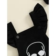 thumbnail image 6 of Halloween Newborn Baby Girls Outfits Pumpkin Face Overalls Romper Sleeveless Corduroy Jumpsuit + Headband Fall Clothes, 6 of 8