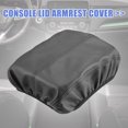 thumbnail image 3 of Falso Cuero Auto Apoyabrazos Protector Cubierta Almohadilla Montajes Negro, 3 of 8