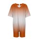thumbnail image 4 of Gibobby pantalones siameses Mono informal de manga corta para mujer, de talla grande, con cuello en V, pantalones cortos de pierna ancha de verano, mono con bolsillo(Anaranjado， XXXXXL), 4 of 5