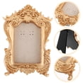 thumbnail image 4 of OFFIGAM Vintage Resin Picture Frames Mini Antique Picture Frames Jewelry Display Photo Frame Retro Photo Holder Gothic Wall Hanging Decor Golden, 4 of 11