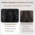 thumbnail image 3 of Black Wig with Bangs for Women Medium Length Layered Style Hair Synthetic Wig with Realistic Scalp & Heat Resistant for Daily Party Use, 3 of 6