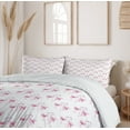 thumbnail image 6 of Ambesonne Bird Print Duvet Cover Set, Watercolor Silhouettes, 2-Calking, Pale Pink Pale Mauve, 6 of 7
