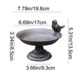 thumbnail image 3 of AuroraX Bird Feeders for Outdoors,Balcony Bluebird Feeder Gifts for Mom Dad Blank, 3 of 6
