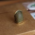 thumbnail image 3 of 2Pcs S Size Adjustable Brass Metal adjustable sewing Thimbles Tailor Hand Tip Protector Home Sewing Safety Tools, 3 of 9