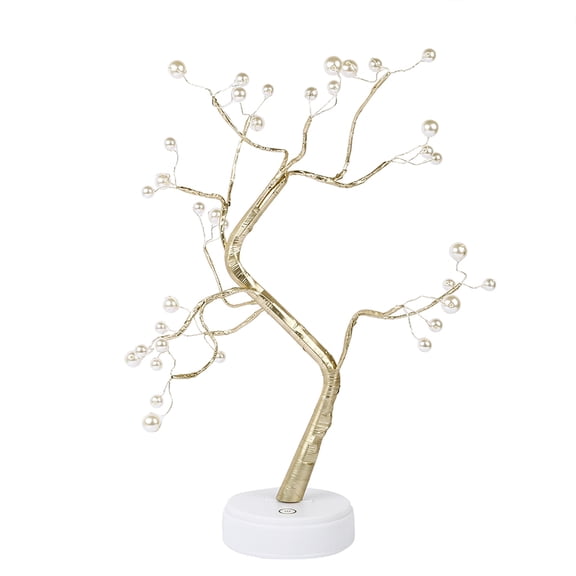 Soimiss Golden LED Tree Night Light with USB and Battery Power Creative Bedroom Lighting Atmosphere