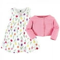 thumbnail image 3 of Hudson Baby Baby and Toddler Girl Cotton Dress and Cardigan Set, Spring Tulips, 18-24 Months, 3 of 3