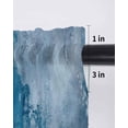 thumbnail image 6 of Vintage Blue Tier Curtains 36 Inch Length, Sheer Curtains for Bedroom Living Room Window Oil Painting Modern Abstract Art Rod Pocket Voile Drapes Kitchen Curtains Small Half Window 27.5"x36" 2 Panels, 6 of 6
