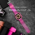 thumbnail image 4 of KOMI Compatible for Clear Apple Watch Band 41mm 40mm 38mm 42mm 44m 45mm 49mm with Case, Women Glitter Bling Sport Strap for iWatch Band Ultra 2/1 Series 9 8 7 6/SE 5 4 3 2 1, Neon Red, 4 of 6