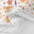 thumbnail image 4 of GZHJMY Autumn Leaves Pattern Round Tablecloth 60inch Indoor Wrinkle Free, Cute Foxes Circular Lace Table Cover Washable for Kitchen Party BBQ Dining Decor Home Decor, 4 of 7