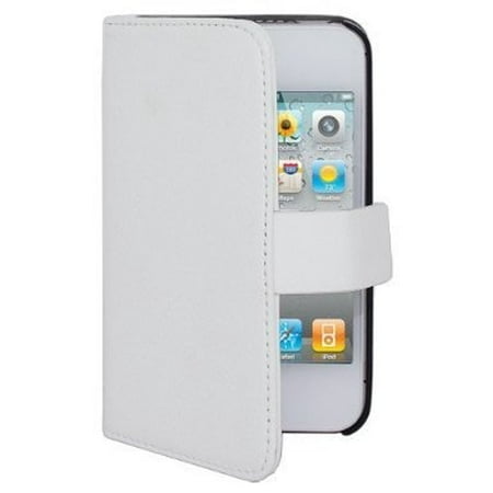 Leather Wallet Case with Credit Card Slot for iPhone 4 / 4S - (Best Case For Iphone 4s White)