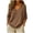 Coffee-03, variant on Women's V Neck Knit Sweater, Long Sleeve Loose Fit Fall & Spring Top with Ribbed Trim