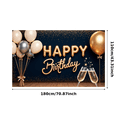 thumbnail image 3 of Decorative Design Happy Birthday Banner Balloon Decoration Celebration Banner for Birthday Party Indoor Decoration Photo Shoot, 3 of 8