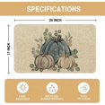 thumbnail image 3 of Fall Blue Pumpkin Welcome Doormat Eucalyptus Door Mats 17 x 29 Inch, Autumn Seasonal Farmhouse Non-Slip Entrance Mat Low Profile Front Doormats Kitchen Floor Rug Decor for Indoor Outdoor, 3 of 6