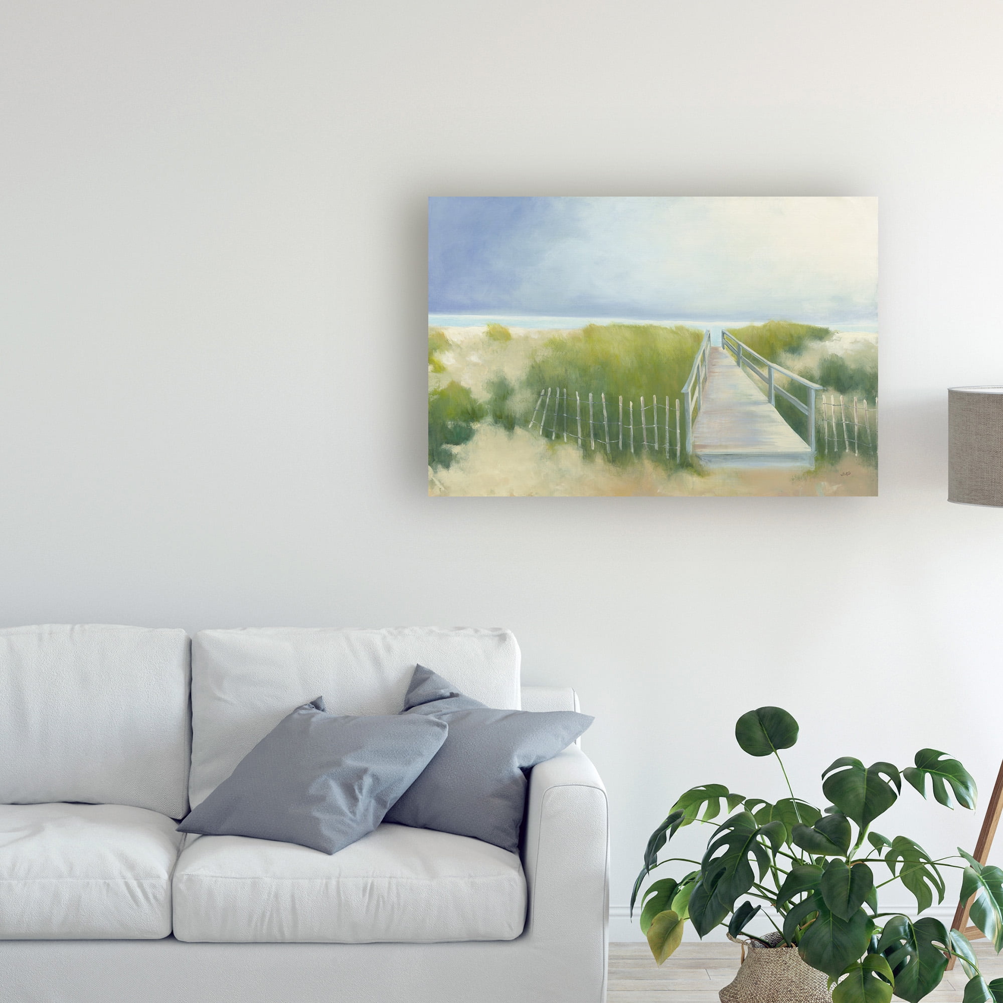 Trademark Fine Art 'Beach Walkway' Canvas Art by Julia Purinton