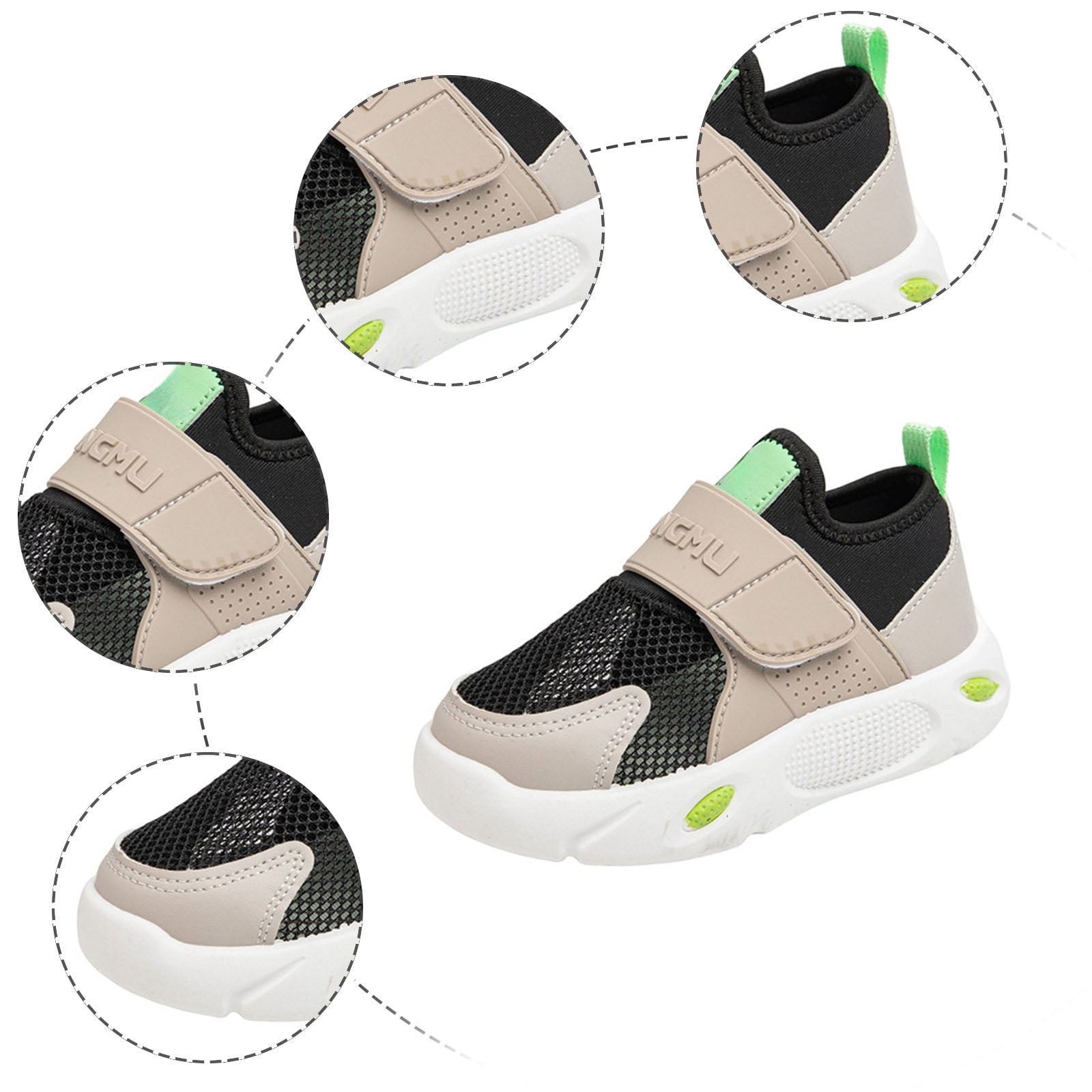 Boys Girls Sandals Wide Toe Box Mesh Sneaker Lightweight Walking