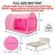 thumbnail image 2 of Carpa para Cama LEEDOR Dream Tents Toldo Tamaño Completo Rosa, 2 of 9