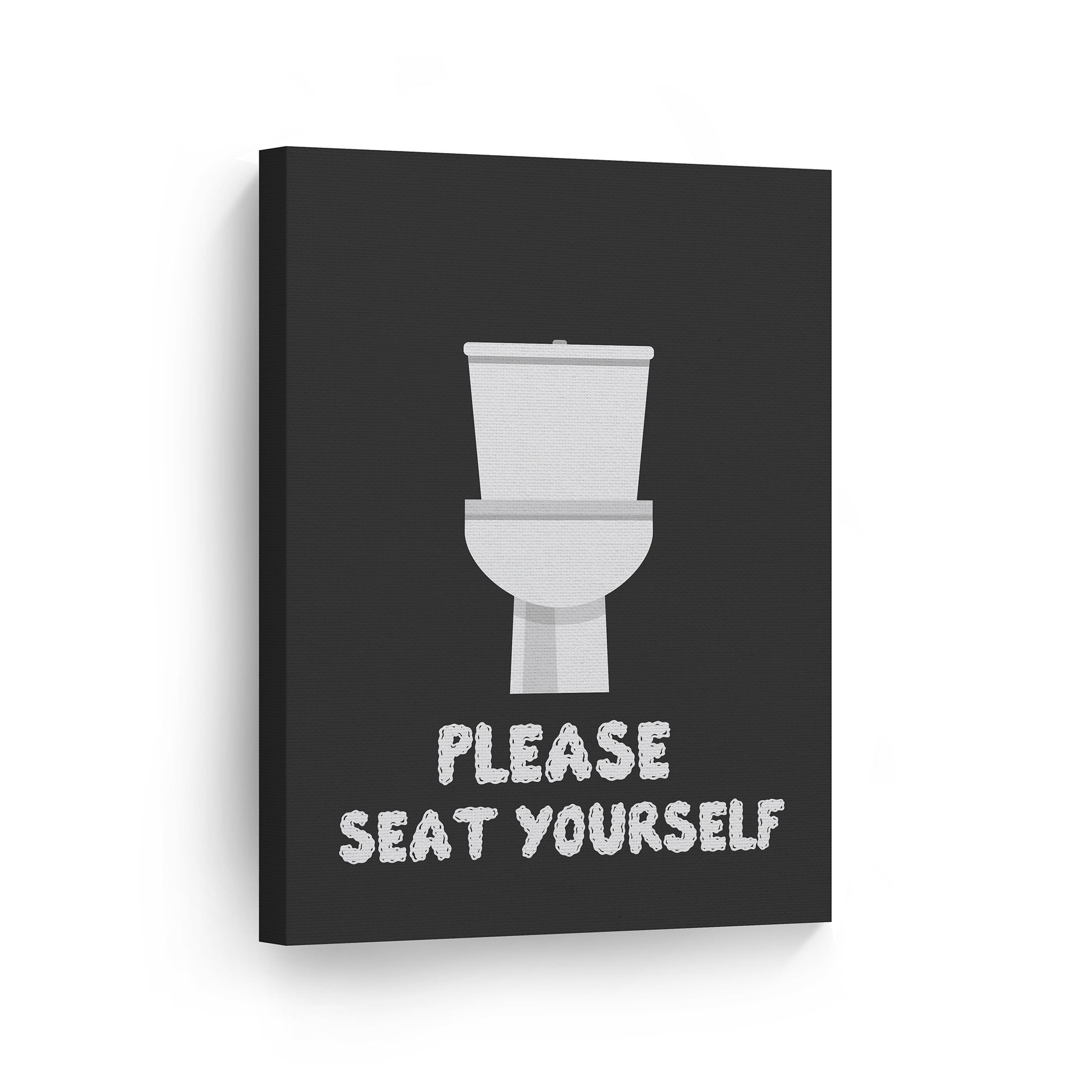 Smile Art Design Please Seat Yourself Funny Quote Saying Bathroom Decor
