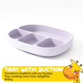thumbnail image 4 of Food Tray for Baby FDA Approved Silicone Plate in Lilac Color by MuqeePeeko, 4 of 11