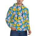 thumbnail image 2 of Salouo Lovely Duck Pattern Men's Fall Hoodie Sweatshirt,Sport Hoodie with Pockets for Men Pullover Casual Hooded Sweatshirt-X-Large, 2 of 7